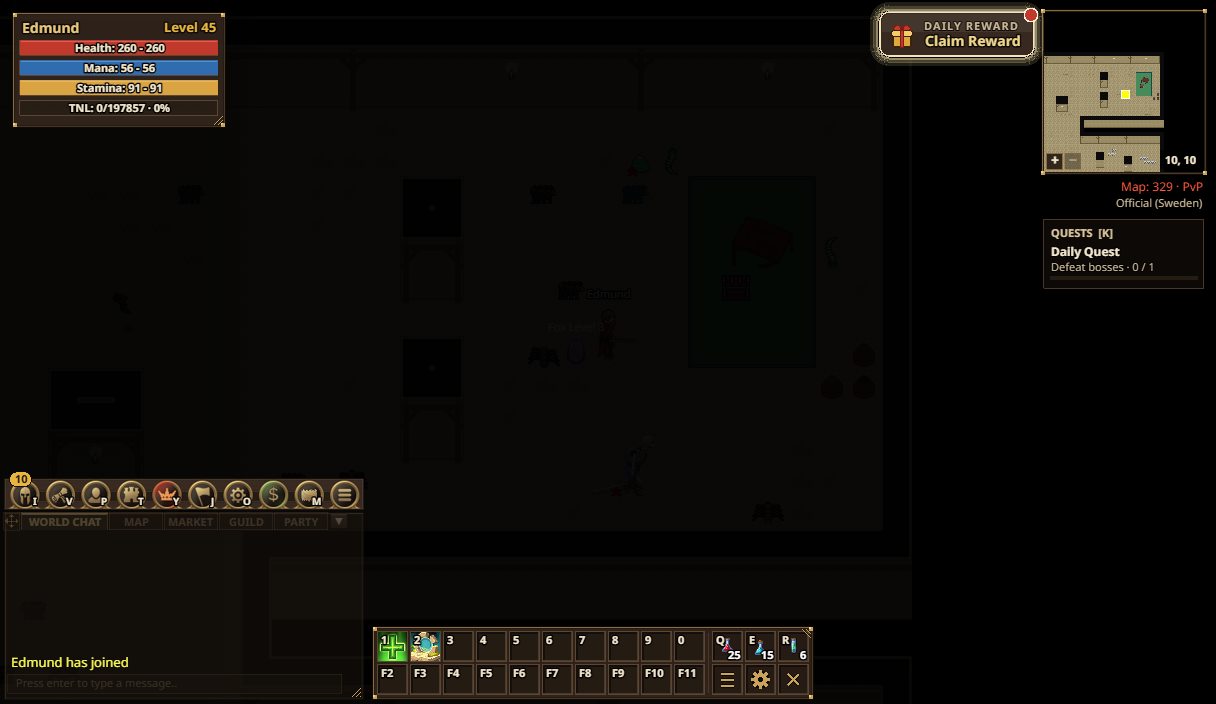 A dark cave without light