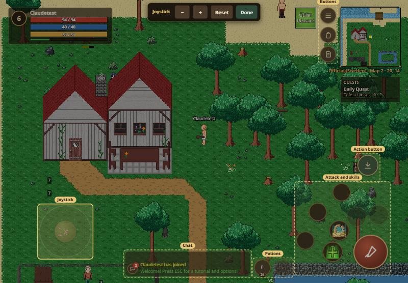 Edit HUD on a tablet