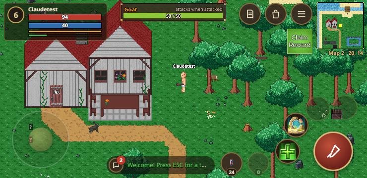 The game on a phone