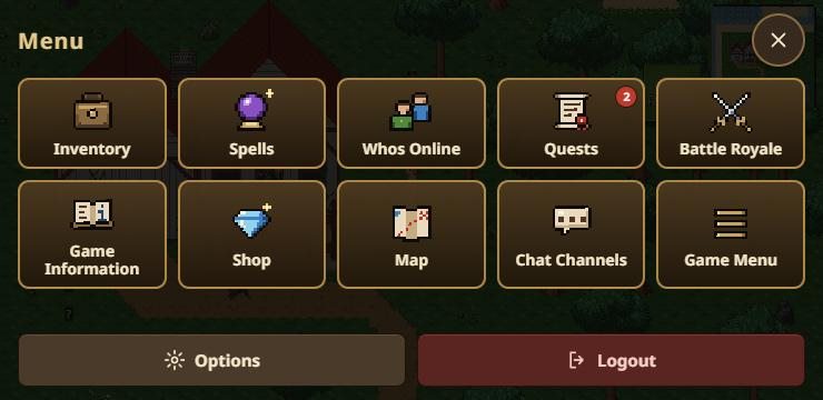 The Menu on a phone