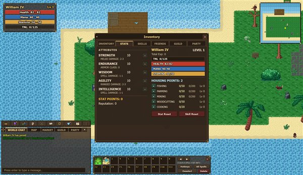 Character stats