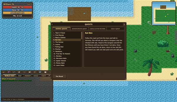 Quests and their stories