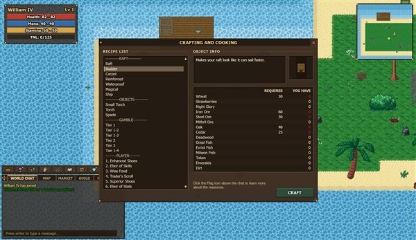 Crafting and cooking